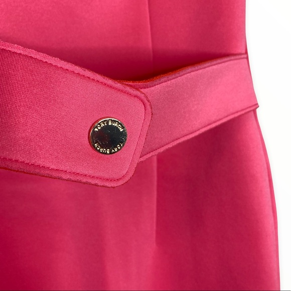Tory Burch Women’s Sleeveless Scuba Mini Dress with Zipper & Flap Pocket - Picture 9 of 10